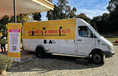 La unidad de testeo móvil vuelve a la Casona de los Olivera