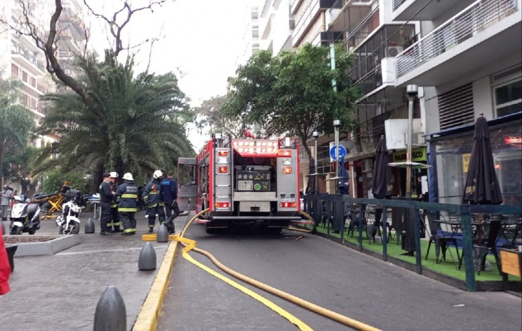 Se incendió un piso en un edificio del barrio de Palermo
