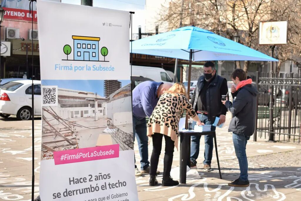 Comuneros del Frente de Todos iniciaron una junta de firmas para que se reconstruya la subsede de la Comuna 4