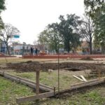 Obras de remodelación en la Plaza Solís