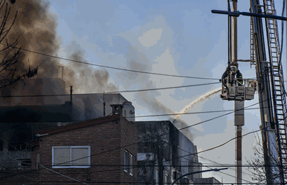 Incendio de gran magnitud en el barrio de Barracas