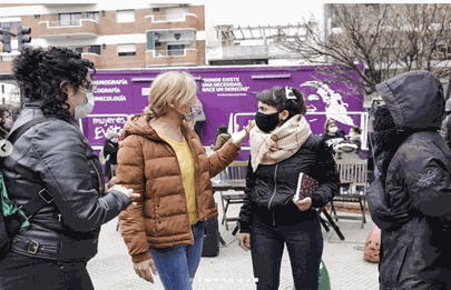 Terminó la recorrida del camión transfeminista en Parque Chacabuco