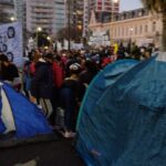 Juventudes piqueteras armaron carpas frente al Ministerio de Educación de la Nación y exigen conectividad