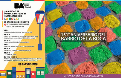Festejos por el 151° aniversario de La Boca
