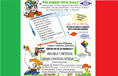 CecoVIP organiza festejos del Día del Niño en Liniers
