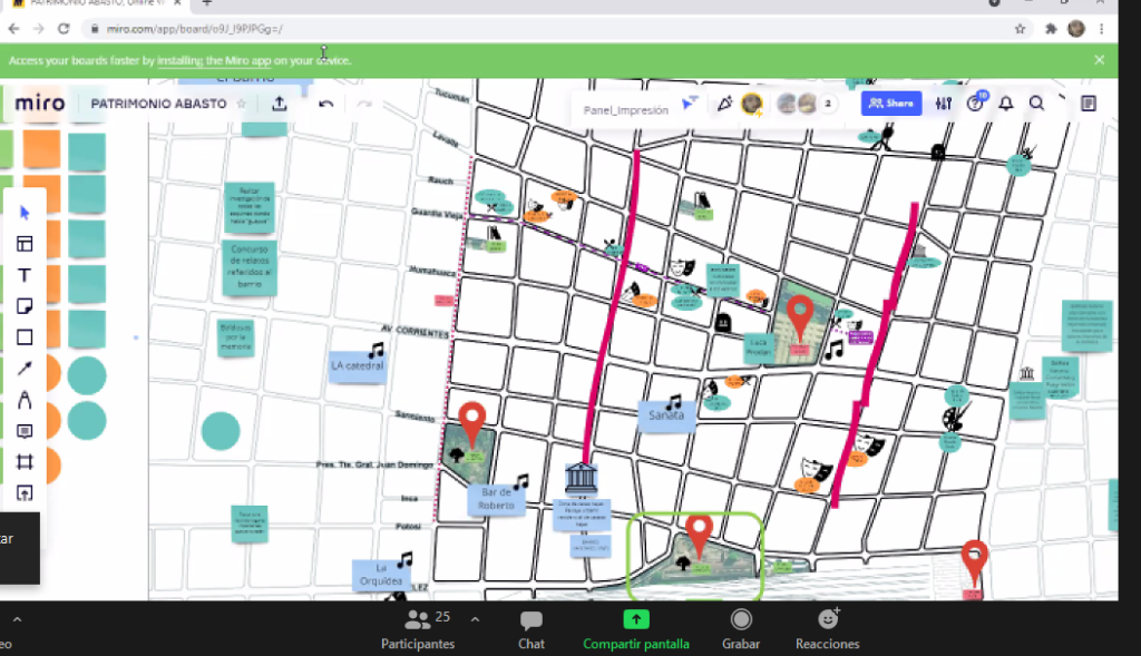 Avanza el Mapeo del Abasto e incluirán talleres y charlas: “Identificar lo que se considera de identidad para el barrio”