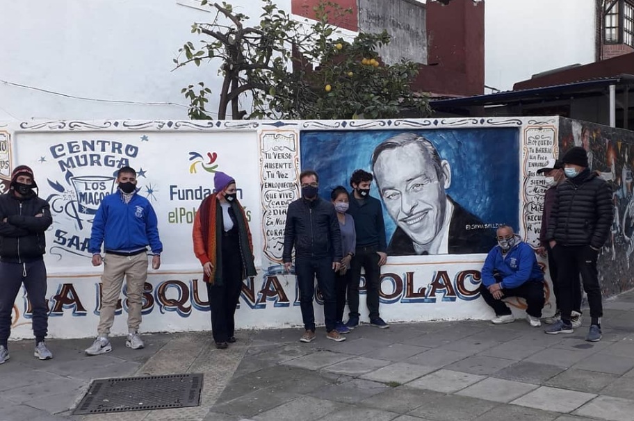 Enrique Avogadro visitó La Esquina del Polaco y entregó donaciones