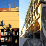 Pintan “silos areneros” en La Boca