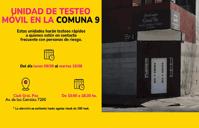 Unidad de Testeo Móvil en Mataderos