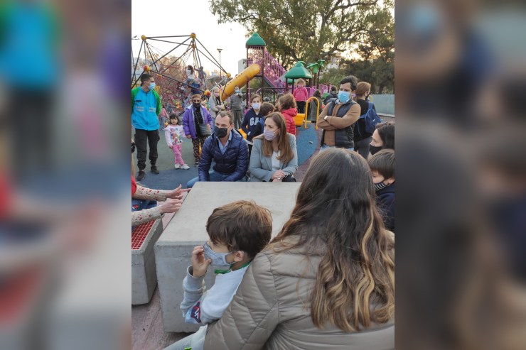 María Eugenia Vidal visitó el Parque Saavedra
