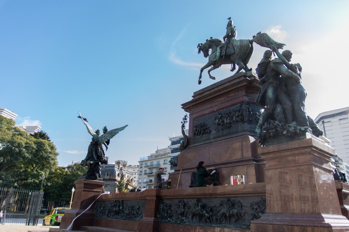 Retiro: concluyó la restauración del Monumento a José de San Martín