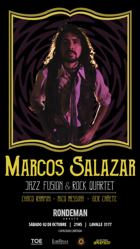 El músico y vecino Marcos Salazar presentará temas nuevos con un concierto en vivo en el Teatro Rondeman