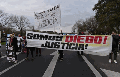 Movilización para pedir justicia por el parrillero asesinado en la General Paz