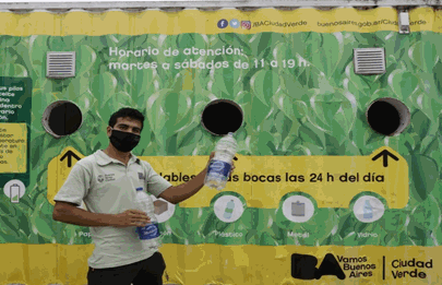 Ya está funciona un nuevo Punto Verde en el barrio de Barracas