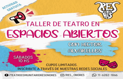 Res o No Res invita a hacer teatro comunitario