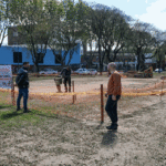 El Jefe Comunal recorre obras en la Comuna 4