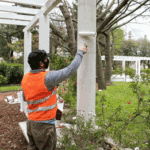 Puesta a punta y pintura para el Rosedal de Parque Chacabuco
