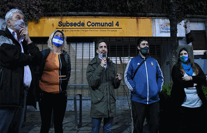 Vecinos de la Comuna 4 se movilizaron por la reapertura de la subsede