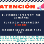 El CeSAC 24 de Soldati cierra sus puertas y se moviliza