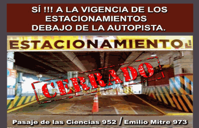 Silvia Sbravatti: “No al cierre el estacionamiento en el Pasaje de las Ciencias