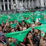 “Pañuelazo” frente al Congreso por el Día de Acción Global por el acceso al aborto Legal en América Latina y el Caribe