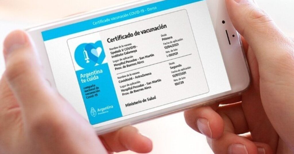 La credencial Mi Argentina se utilizará en el exterior para acreditar las dosis recibidas contra el Covid-19