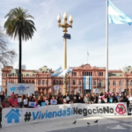 Los Hipotecados UVA vuelven a marchar a la Casa Rosada y exigen una reunión urgente con el Alberto Fernández