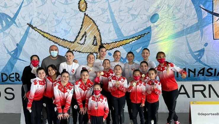 Un club de Junín se alzó con seis medallas en la competencia de gimnasia aeróbica del Parque Sarmiento