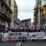 Marcha a Tribunales contra las muertes laborales: “En un año falleció un trabajador cada siete horas”