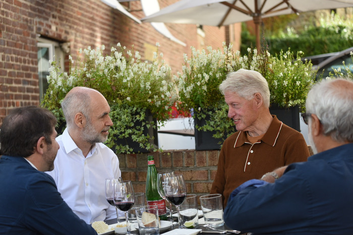 De gira en Estados Unidos, Rodríguez Larreta y Bill Clinton hablaron de política regional y ambiente