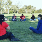 La ministra Gómez Alcorta visitó el espacio Adela Zamudio de Lugano