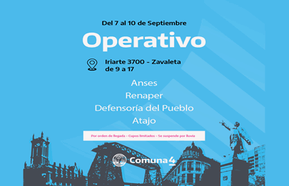 Nuevo Operativo de organismos en la Comuna 4