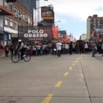 Manifestantes cortaron el tránsito en Puente Saavedra