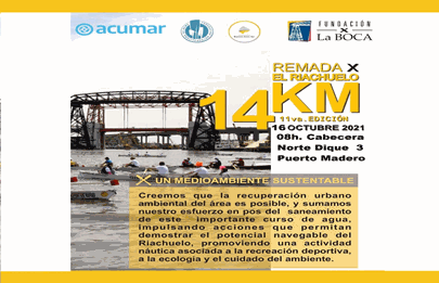 Inscripción para la 11° Remada x el Riachuelo
