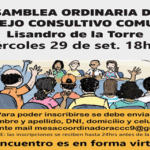 Convocatoria para la  próxima reunión del consejo consultivo de la Comuna 9