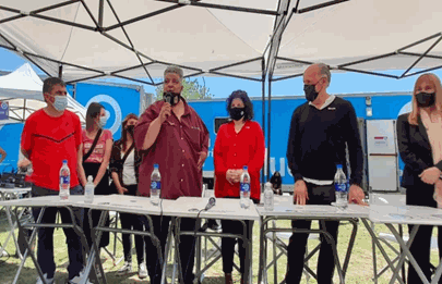  La ministra Vizzotti visitó el barrio de Villa Lugano