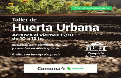 Taller de Huerta Urbana en la Comuna 4