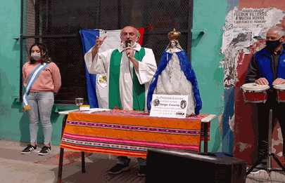 Homenaje a Jorge Coscia en la villa 21-24 de Barracas
