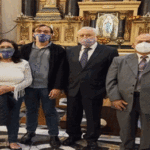 Comuneros participaron de la misa y procesión en honor al Señor de los Milagros