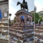 Rodríguez Larreta, Wado de Pedro y otros políticos condenaron el daño al memorial por los muertos de Covid-19