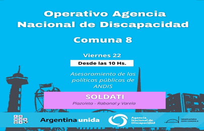  Operativo de la Agencia Nacional de Discapacidad en la Comuna 8