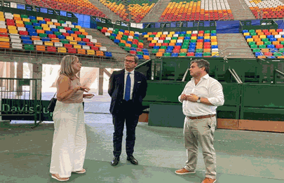 El Embajador de Alemania visitó el estadio del Parque Roca
