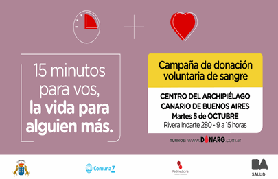 La campaña de donación de sangre en octubre llega a Flores
