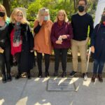 Descubrieron una placa contra la trata de personas en Plaza Almagro