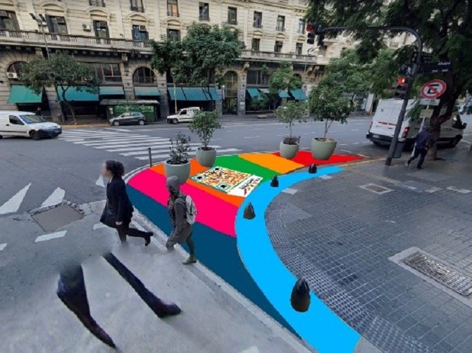 Inaugurarán una intervención artística en el microcentro para generar conciencia sobre la seguridad vial