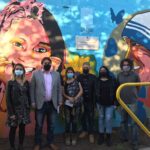 Flores para Martina: un mural en Villa Crespo rinde homenaje a una joven que falleció tras ser atropellada