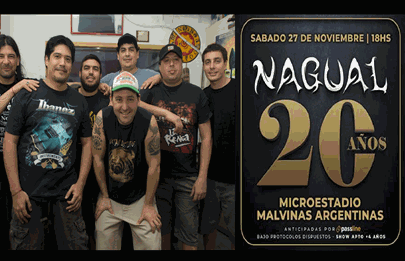 Nagual la banda de Mataderos celebra 20 años con la música