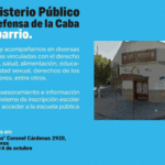 Llega a Mataderos el Ministerio Publico de la Defensa