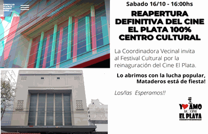 El Cine Teatro El Plata vuelve a levantar el telón