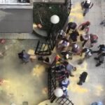 Manifestantes ingresaron a la fuerza al Ministerio de Desarrollo Social y causaron destrozos